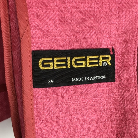 Vintage GEIGER Blazer Jacket cotton linen - Picture 14 of 16